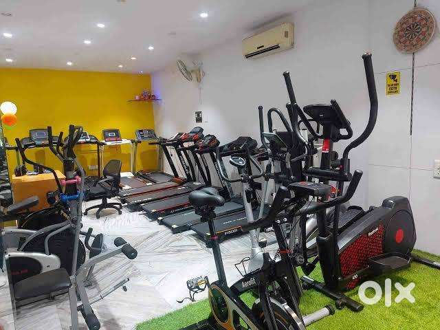 All gym exercises cycle and treadmill available