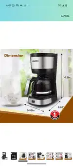 Coffe maker agaro brand