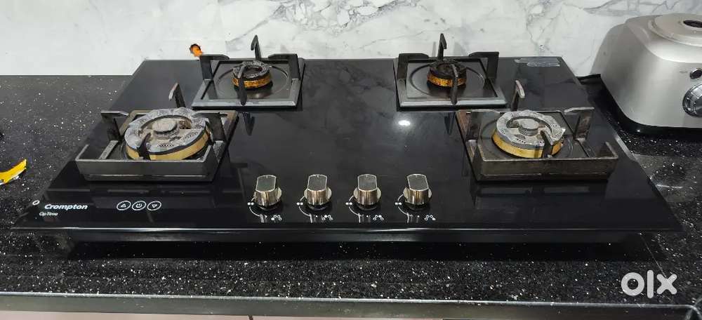 Hot water system and 4 burner stove