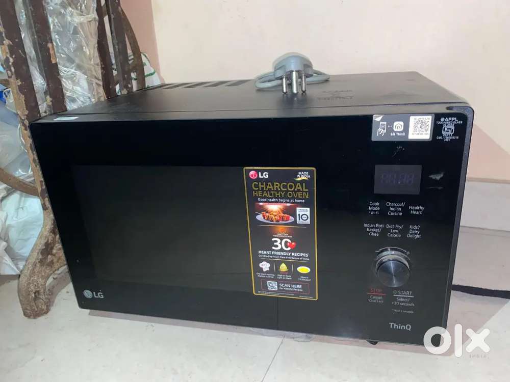 LG 28L charcoal healthy oven with wifi and screen touch
