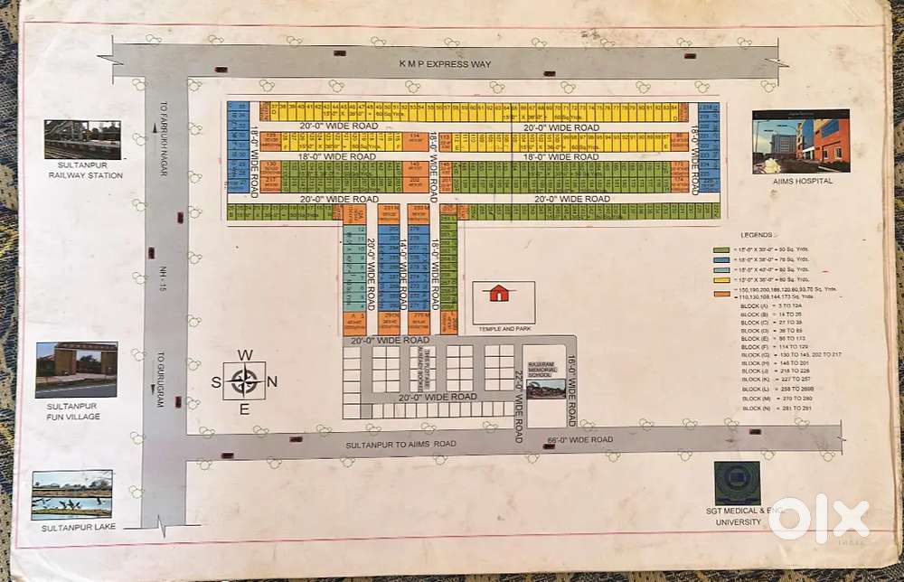 30x30Sq.Yrd Plot near SGT university AIIMS Hospital gurgaon