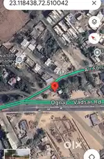 2 Road corner Plot For sale F.P 1560 Sq.Yd,Nr.Ognaj circles