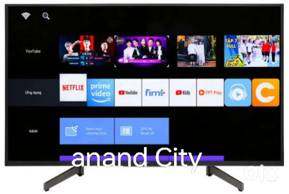 43 inch smart android frameless brand new led tv with 600 free channel