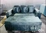 SOFA COME BED IN CUP HOLDER AVAILABLE AT ZAM ZAM FURNITURE
