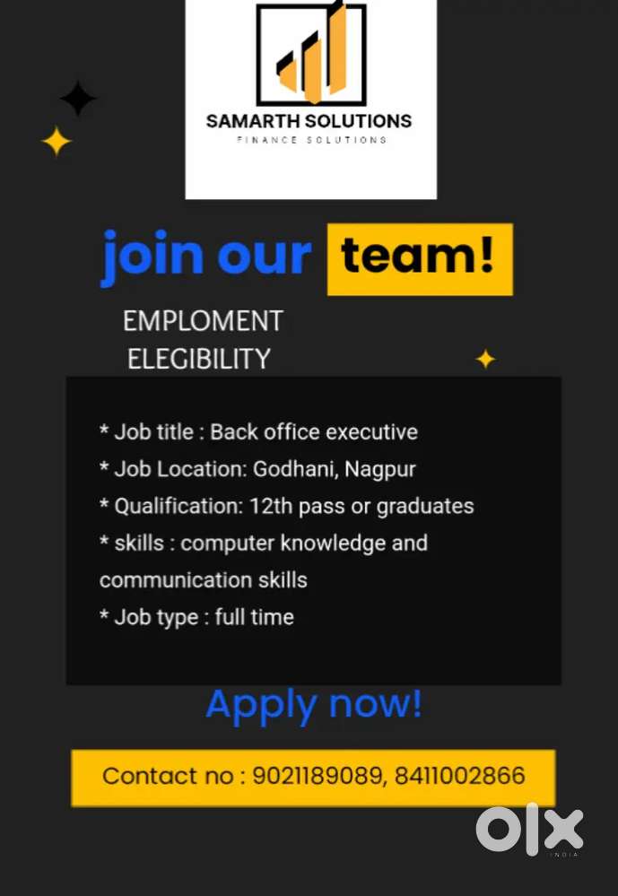BACK OFFICE EXECUTIVE