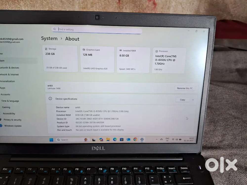 Dell Laptop 7490 Urgent Sell