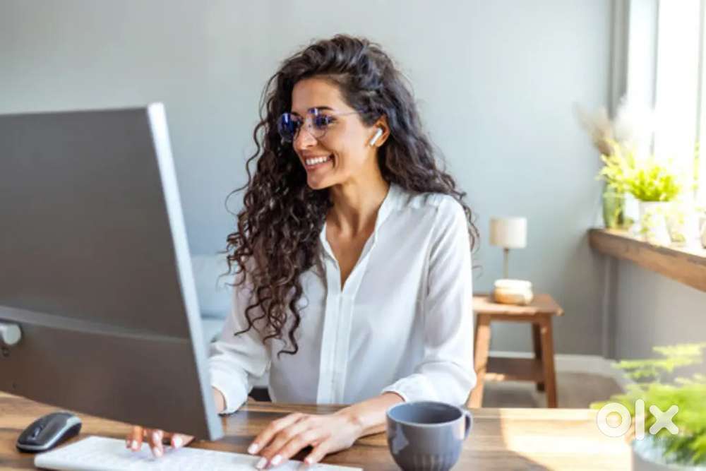 Female computer staff