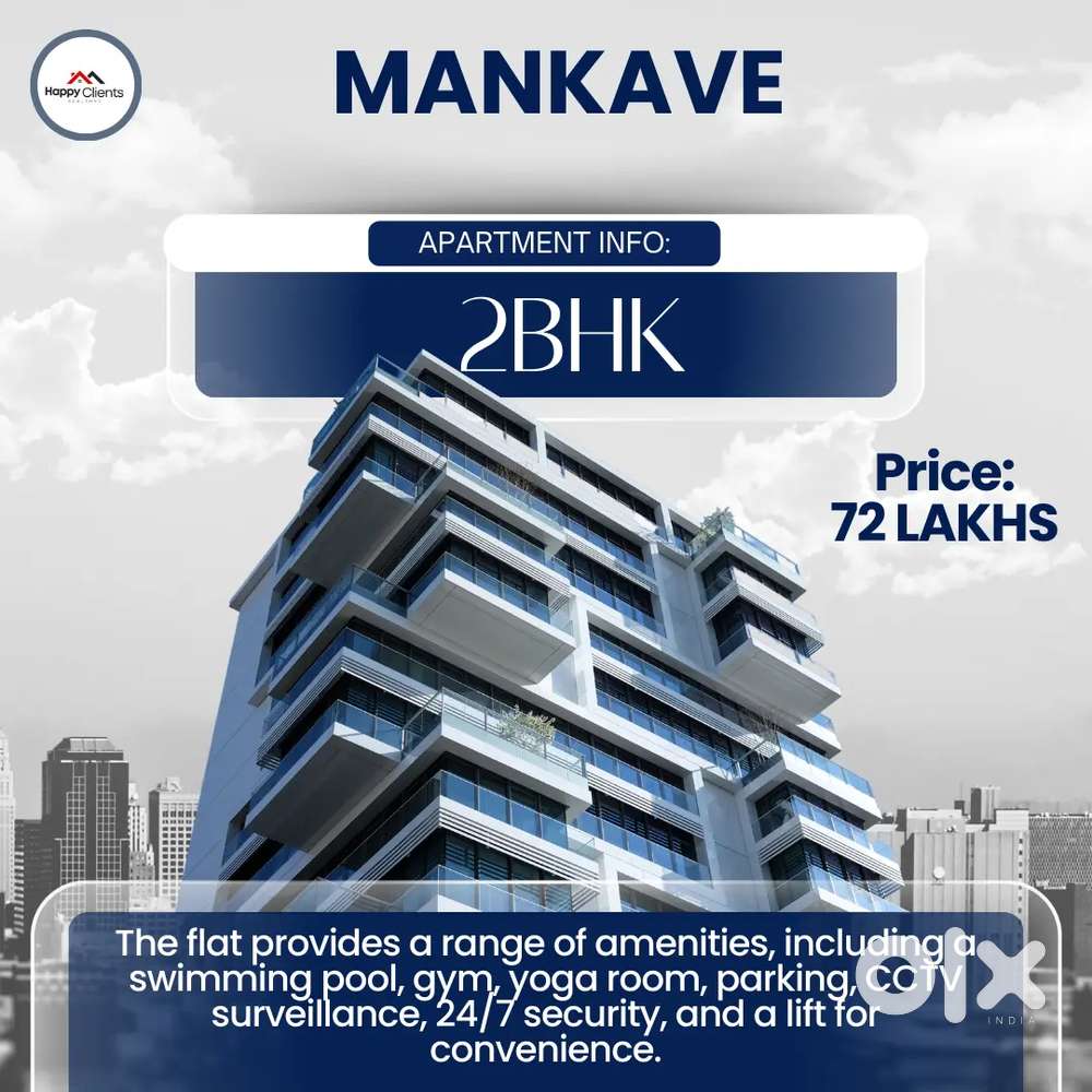 MANKAVE 2BHK FLAT FOR SALE