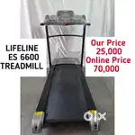 Treadmill motorised Brandname lifeline auto incline decline ,music,fan