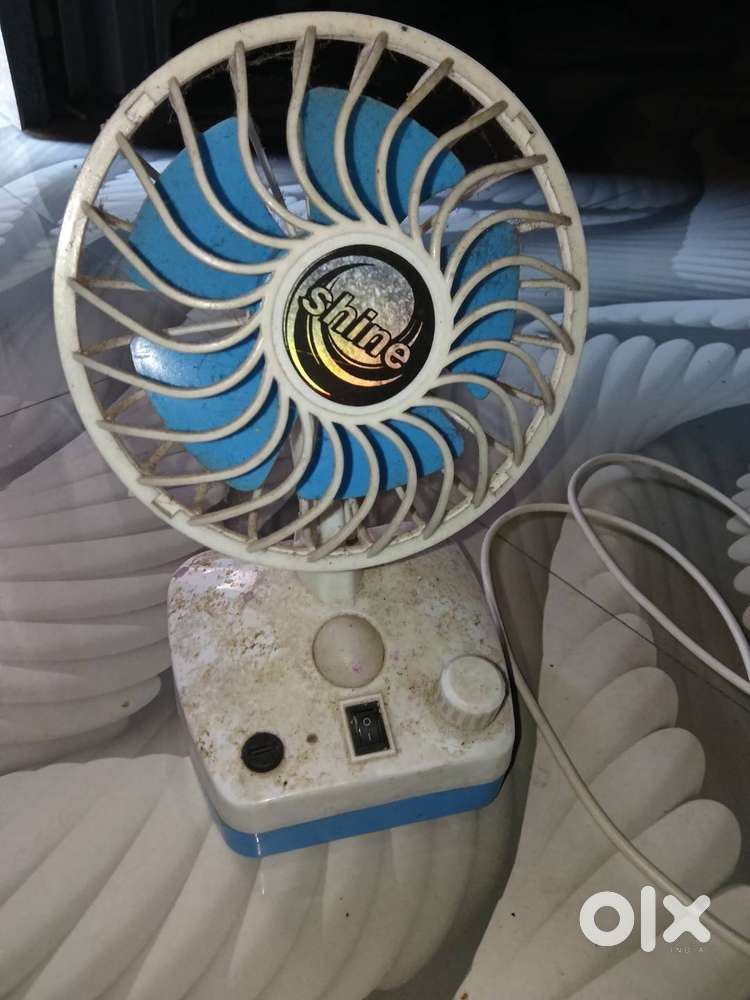 Mini fan with charger Box 2 month old