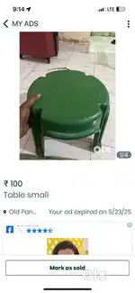 1 feet hieght table