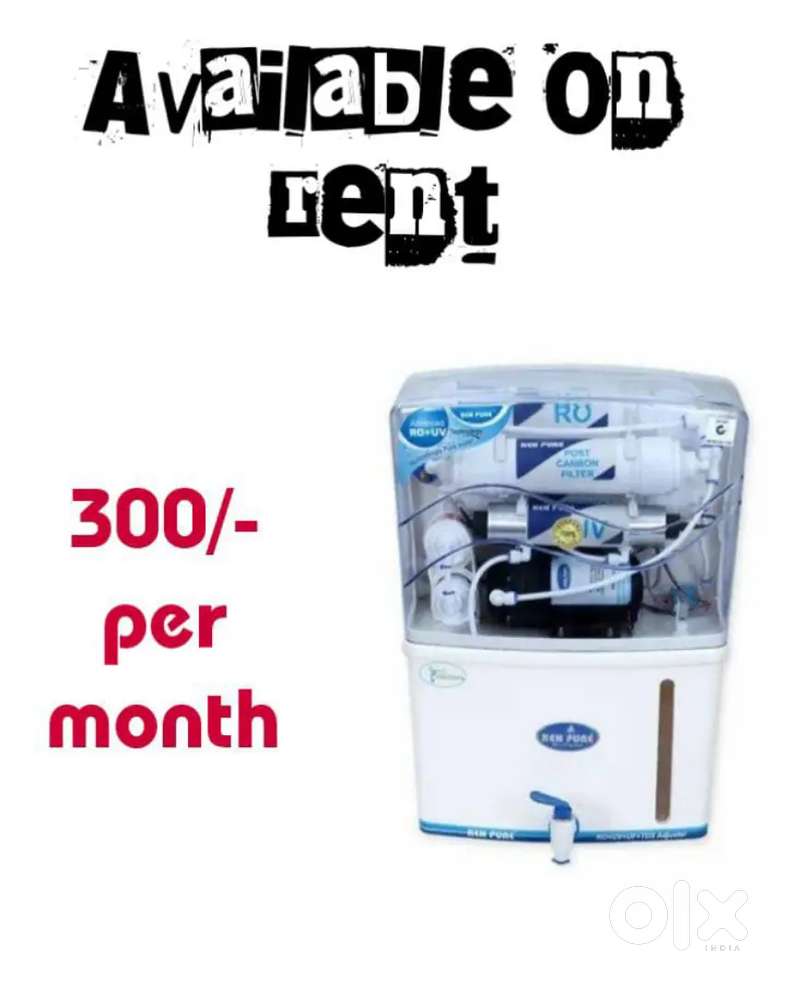Water purifier on rent