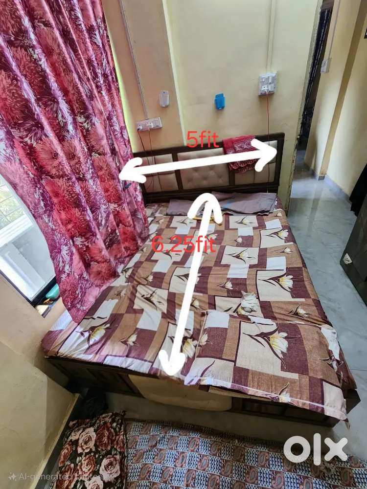bed and wardrobe set sell in urgent