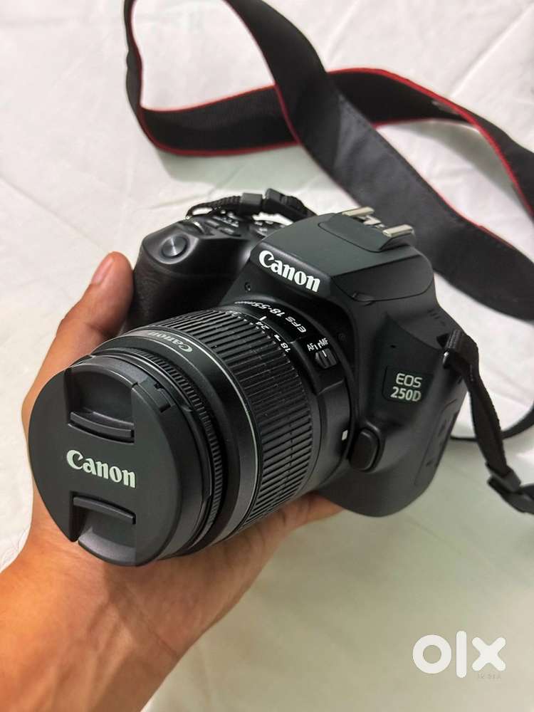 CANON EOS 250 D, DSLR with 50mm & 18-55mm Lenses+Bag, Charger, Battery