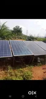 4 BIG SIZED SOLAR PANELS, 2 EXIDE BATTERIES AND A INVERTER AVAILABLE