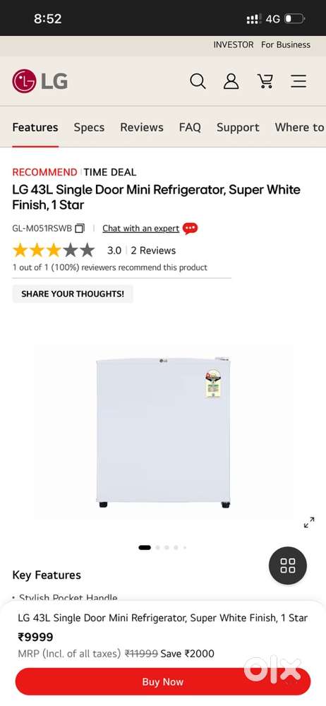 LG fridge good & printer
