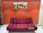 Red Sofa cum Bed (used for 1 year)