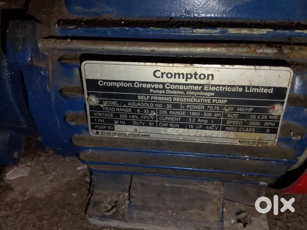 Crompton 1 HP Motor