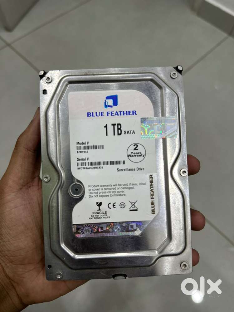 Hard Disk - 1 TB - Blue Feathers