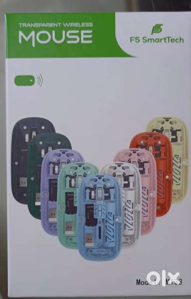 F5 SmartTech 5D Transparent  Wireless Battery Mouse