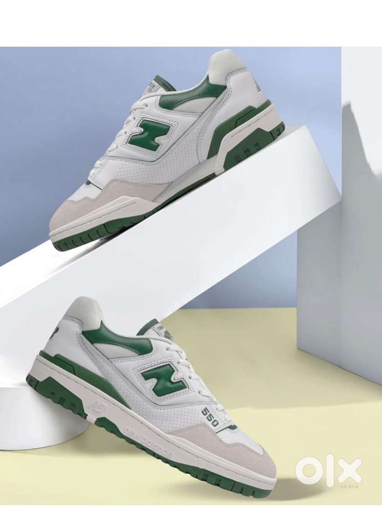 New Balance 550 Sneakers For Men Green , 10.5