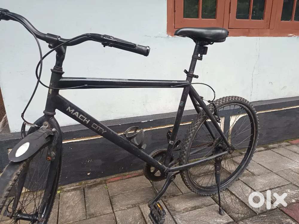 Mach City black colour bicycle