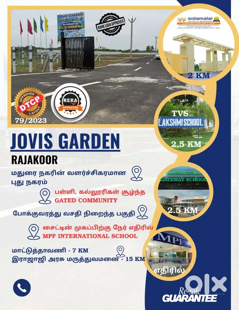 North facing near by ottakadai madurai