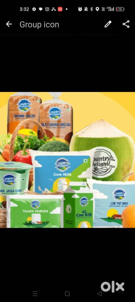 Country delight Milk product delivery job