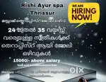 FEMALE MASSAGE THERAPIST JOB IN THRISSUR