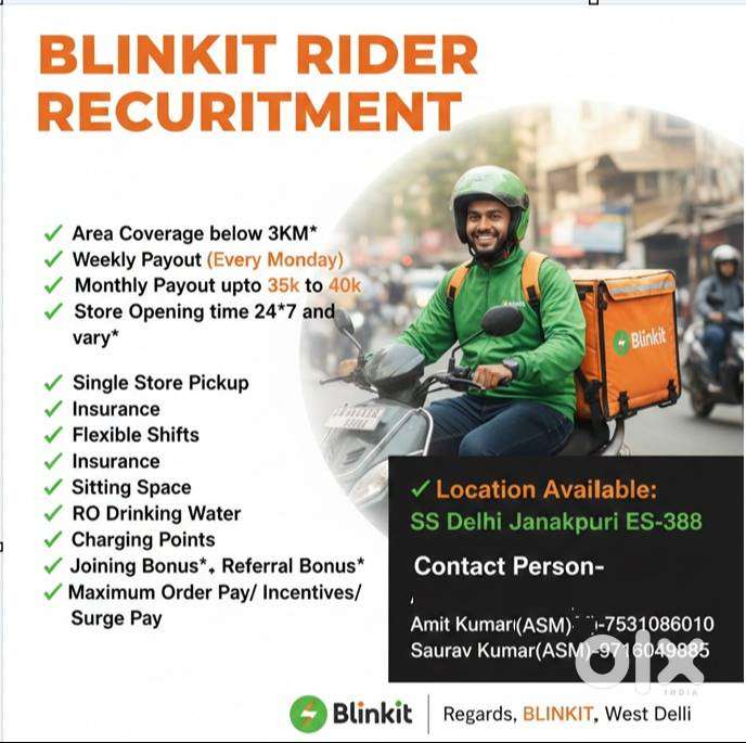 blinkit delivery executive