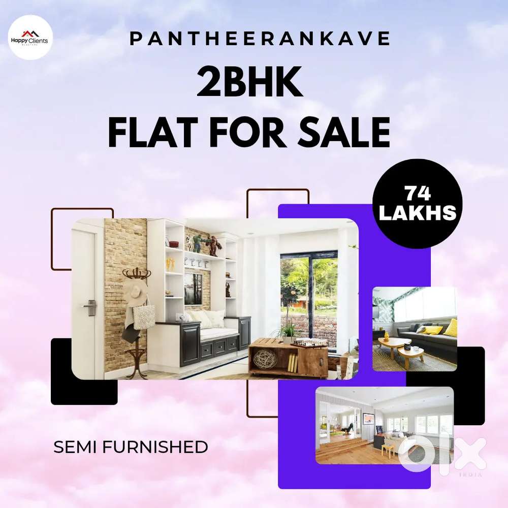 PANTHEERANKAVE 2 BHK -74 LAKHS