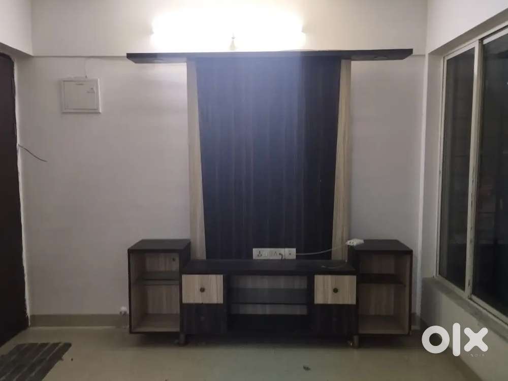 Tv unit with lights