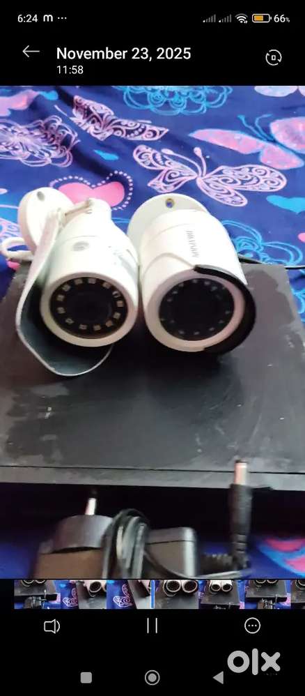 Cctv camera 2 DVR 4channel. Hard disk 500 adopter all good working