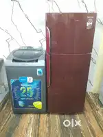 Samsung floral design refrigerator & whirlpool 360 washing machine*/*