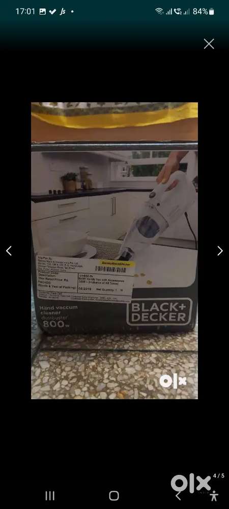 Black n Decker 800w vaccum cleaner