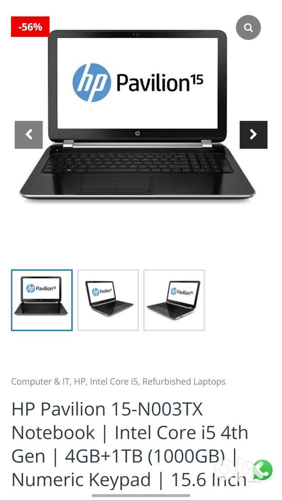 Hp pavilion 15 laptop