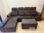L- Shaped Sofa set with Tea Table