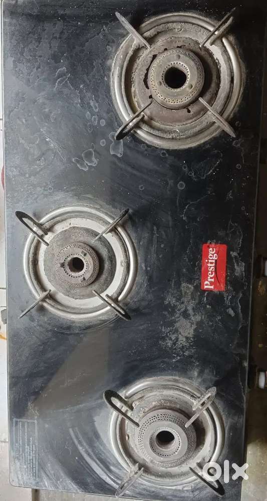 Prestige 3 Burner Gas Stove Used Condition