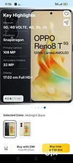 Oppo 8T 5G phone