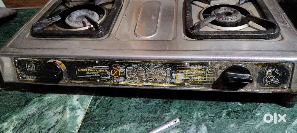 Gas stock with 2burners