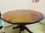 Dining table with four chairs.