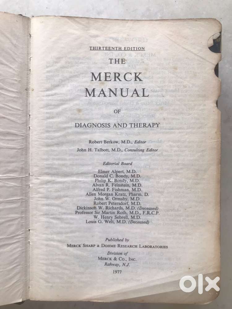 THE MERCK MANUAL of Diagnosis and Therapy