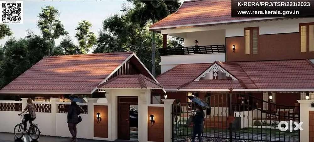 Traditional 7.99 cent plot - 3BHK Nalukettu House for sale in Thrissur