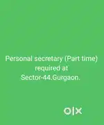 Female Personal Secretary required at Sector-44,GGN