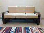 Brand New - Sheshum Wood Sofa Set: 3 + 2