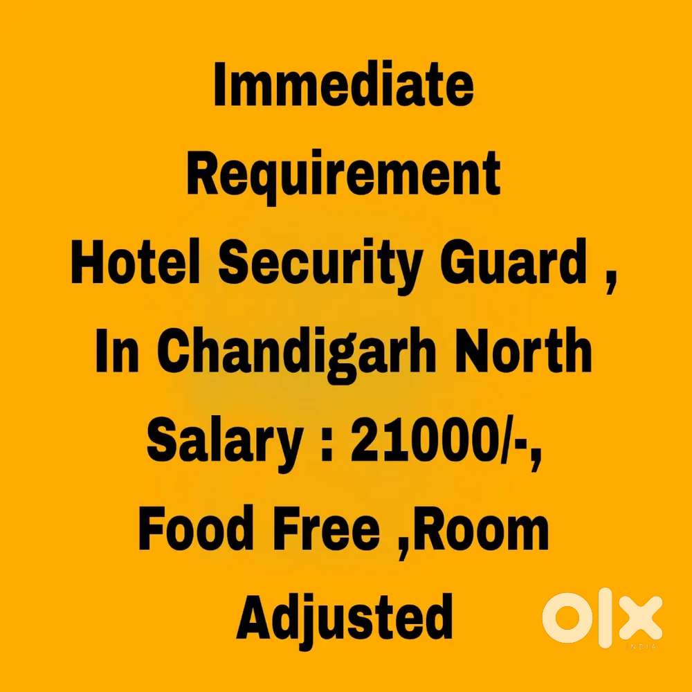 5 Star Hotel Security Guard Job, Room, Food, High Paying