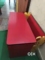 School desk and bench