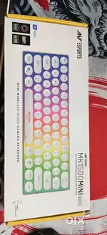 Ant Esports white colour gaming Wireless keybord