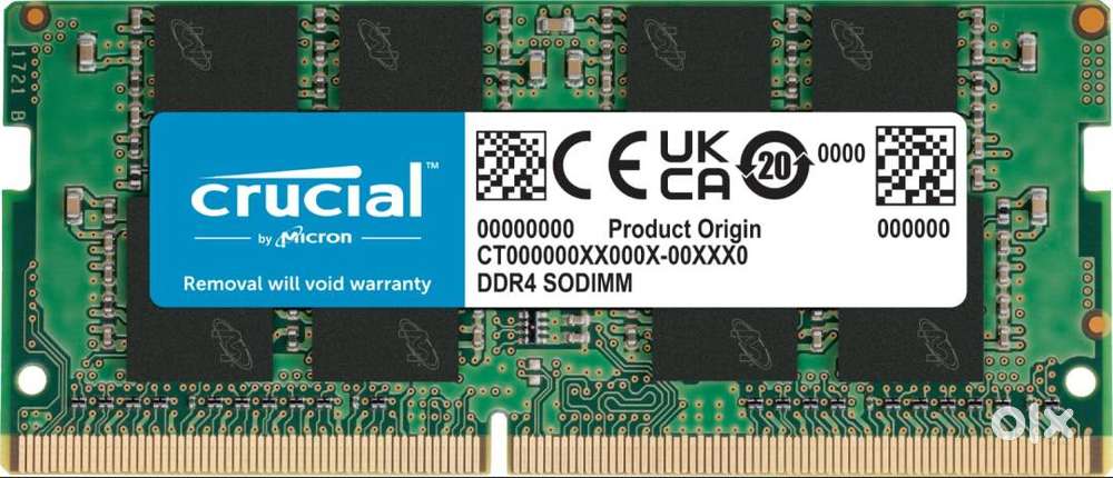 Crucial RAM 16GB DDR4 3200 MHz CL22 Laptop Memory CT16G4SFRA32A