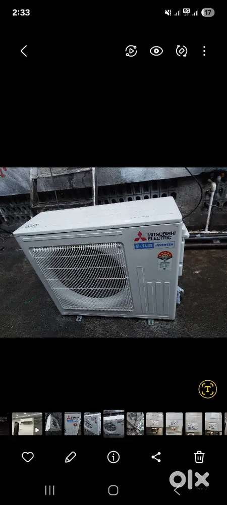 Mitsubishi electric Split ac 2.0 ton inverter model 5 star 2 year Old